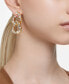 ფოტო #4 პროდუქტის Gold-Tone Crystal Bezel Interlocking Hoop Drop Earrings