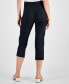 ფოტო #2 პროდუქტის Women's Rivet-Trim Denim Capri Pants, Created for Macy's