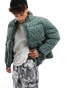 Фото #1 товара Sixth June padded texture jacket in green