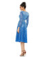 ფოტო #2 პროდუქტის Women's Long Sleeve Tea Length Dress