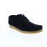 Фото #3 товара Clarks Weaver 26165081 Mens Black Suede Oxfords & Lace Ups Casual Shoes