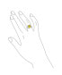 ფოტო #2 პროდუქტის Classic Timeless 6CT AAA CZ Canary Yellow Halo Square Cushion Cut Statement Engagement Ring For Women Cubic Zirconia Pave Band .925 Sterling Silver
