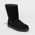 Women's Soph Shearling Style Boots - Universal Thread Black 7