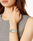 ფოტო #2 პროდუქტის Women's Swiss Carson Premium Two-Tone Stainless Steel Bracelet Watch 30mm