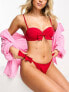 Фото #1 товара & Other Stories wire bow bikini top in red