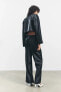 FAUX LEATHER TROUSERS