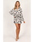 ფოტო #8 პროდუქტის Women's Cosmo Wrap Mini Dress