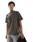 Фото #1 товара Dr Denim Miller oversized fit t-shirt in dark cedar brown