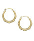 ფოტო #1 პროდუქტის Hexagon Hoop Earrings in 10k Gold