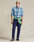 Men's Classic-Fit Linen Plaid Shirt