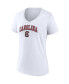 Фото #2 товара Women's White South Carolina Gamecocks Evergreen Campus V-Neck T-shirt