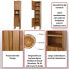 Teak-Hochschrank M72