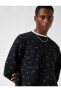 3wam70076mk Siyah 999 Erkek Jersey Sweatshirt