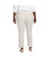 Plus Size Mid Rise Classic Straight Leg Chino Ankle Pants