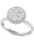 ფოტო #5 პროდუქტის EFFY® Diamond Round Halo Cluster Bridal Set (1-1/2 ct. t.w.) in 14k White Gold