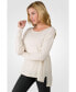 Фото #2 товара Women's J CASHMERE 100% Cashmere Dolman Sleeve Pullover High Low Sweater