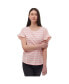 ფოტო #1 პროდუქტის Women's Velmina Ruffle Sleeve Tee