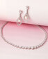 ფოტო #6 პროდუქტის Cubic Zirconia Graduated 17" Necklace in Sterling Silver, Created for Macy's