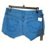 Big Star 190970 Womens Solid Neon Blue Casual Boyfriend Denim Shorts Size 27