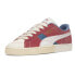 Фото #2 товара Puma Suede Quilted Nation Lace Up Mens Red Sneakers Casual Shoes 39456101