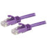 Фото #7 товара StarTech.com 15m CAT6 Ethernet Cable - Purple CAT 6 Gigabit Ethernet Wire -650MHz 100W PoE RJ45 UTP Network/Patch Cord Snagless w/Strain Relief Fluke Tested/Wiring is UL Certified/TIA - 15 m - Cat6 - U/UTP (UTP) - RJ-45 - RJ-45