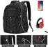 Фото #5 товара NEWHEY Laptop Backpack Men's 17 Inch School Backpack Boys Teenagers 17.3 Work Business Waterproof Large Notebook Backpacks for Men