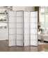 Seto 4-Panel Room Divider Screen, Silver