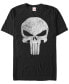 Фото #1 товара Marvel Men's Punisher Distressed Skull Logo Costume Short Sleeve T-Shirt