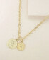 Фото #2 товара The Adventurer Double Gold Coin Necklace