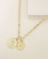 ფოტო #2 პროდუქტის The Adventurer Double Gold Coin Necklace