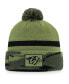 ფოტო #2 პროდუქტის Men's Camo Nashville Predators Military-Inspired Appreciation Cuffed Knit Hat with Pom