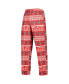ფოტო #5 პროდუქტის Men's Red NC State Wolfpack Swivel Long Sleeve T-shirt and Pants Sleep Set