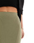 & Other Stories fluted maxi skirt in khaki 40 - фото #10