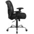 Фото #1 товара Hercules Series Big & Tall 400 Lb. Rated Black Mesh Swivel Task Chair With Height Adjustable Back And Arms