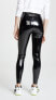 commando 298096 Women's Faux Patent Leather Perfect Control Leggings, Black, S