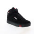 Фото #3 товара Fila V-10 Lux 1CM01212-014 Mens Black Nubuck Lifestyle Sneakers Shoes