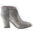 Diba True Pay Phone Snake Pointed Toe Chelsea Booties Womens Size 6.5 M Casual B