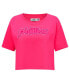 ფოტო #2 პროდუქტის Women's Pink Philadelphia Phillies Triple Pink Boxy Cropped T-shirt