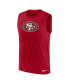 Men's Scarlet San Francisco 49ers Blitz Legend Muscle Perform Tank Top