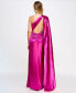Фото #2 товара Juniors' One-Shoulder Flyaway Gown, Created for Macy's