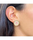 ფოტო #2 პროდუქტის Pink Dahlia Flower Stud Earrings