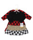 Фото #2 товара Big Girls Cotton Dresses, Buffalo Plaid Leopard