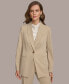 ფოტო #1 პროდუქტის Women's Pinstripe One-Button Blazer