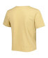 ფოტო #3 პროდუქტის Women's Yellow Oklahoma Sooners Core Fashion Cropped T-shirt