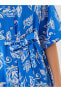 Фото #4 товара Платье рубашка с цветочным узором LC WAIKIKI Shally 3/4 длины - Рубашка у Миди Стиль - Стандарт размер - Женщинам