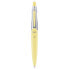 MILAN Blister Pack 1 Blue Ink Pen And 1 Mechanical Pencil 0.5 mm Capsule Silver Yellow