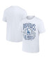 Фото #1 товара Men's Darius Rucker Collection by White Los Angeles Dodgers Distressed Rock T-shirt