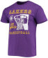 Фото #2 товара Men's Purple Los Angeles Lakers Slam Dunk T-shirt