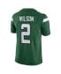 Фото #4 товара Men's Zach Wilson Gotham Green New York Jets Vapor Limited Jersey