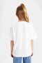Kız Çocuk T-shirt Beyaz B5098a8/wt34